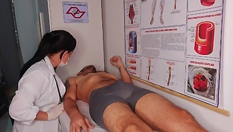 The Guy Had An Unintentional Reaction In Front Of The Nurse.